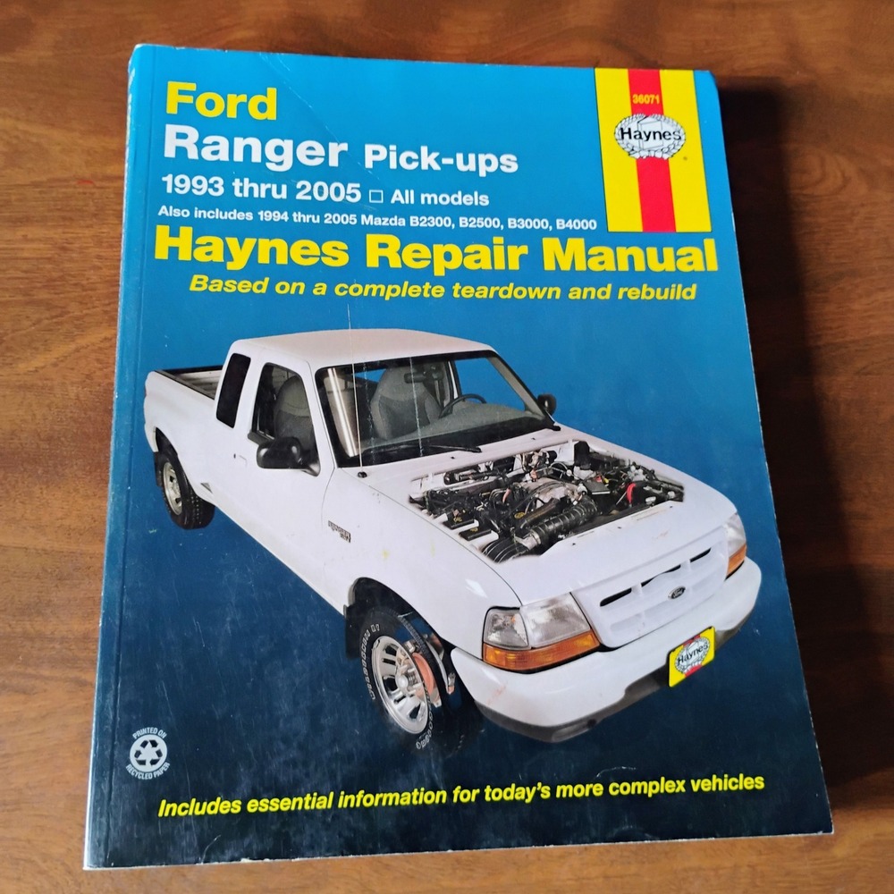Haines Ford Ranger Pick-up Truck 1993-2005 Workshop Service‎ Repair Manual 36071